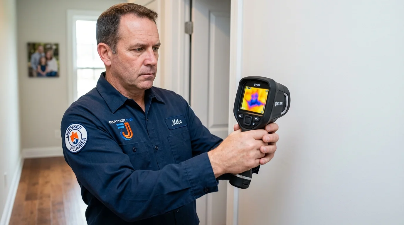 Thermal imaging leak detection by Johns Plumbing LLC in Catasauqua